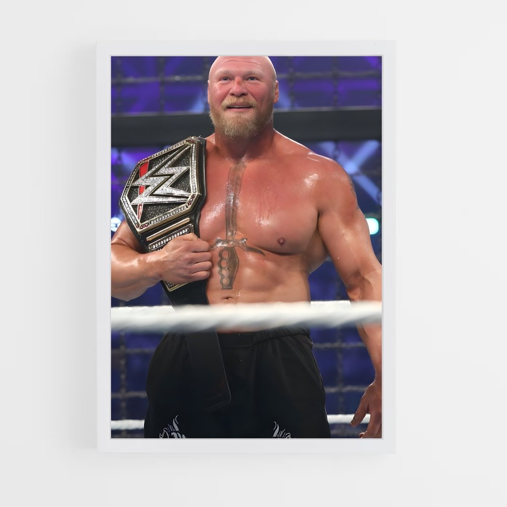 Poster Brock lesnar – affiche MMA (vue 3)